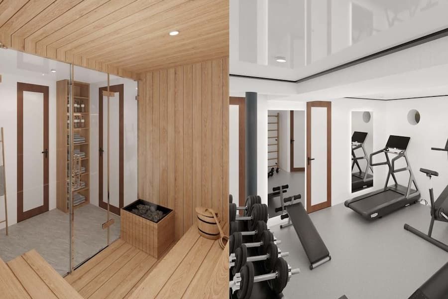 superyacht gym, superyacht sauna, Croatia wellness