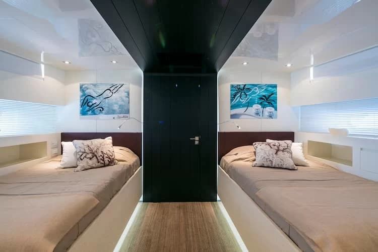 superyacht accommodation, superyacht charter Greek Islands